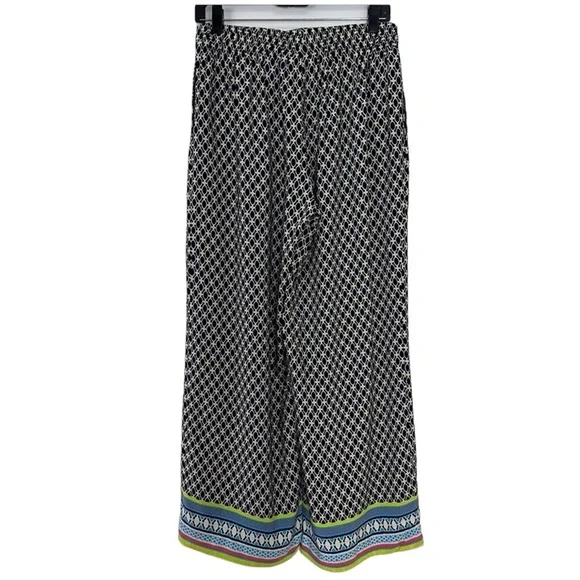 Crown & Ivy Multicolor Drawstring Waist Pull On Palazzo Pant’s Size Smal… - Picture 3 of 6